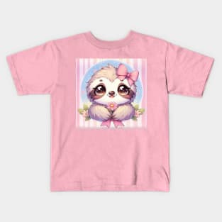 Adorable Kawaii Sloth Kids T-Shirt